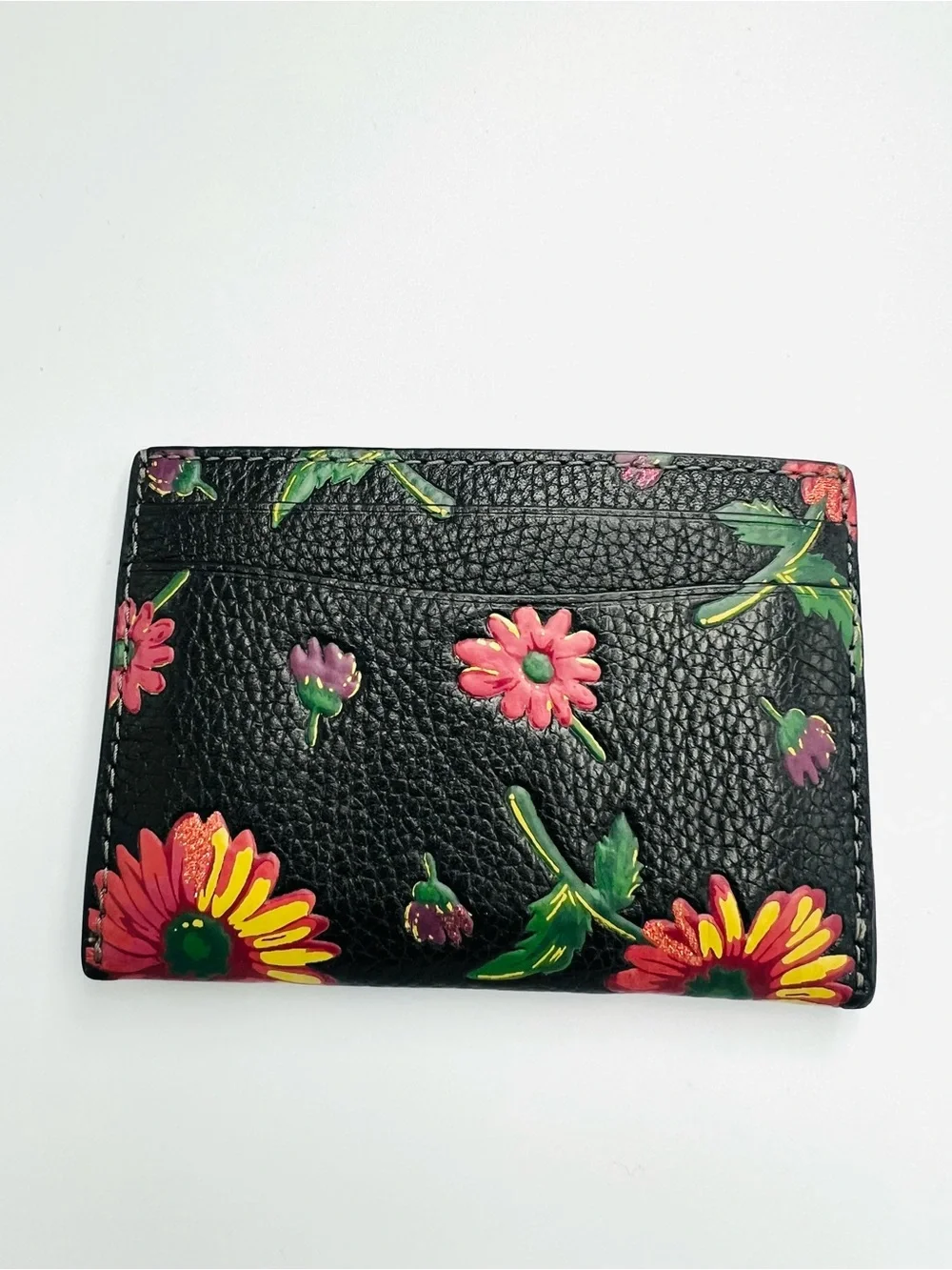 Coach Essential Floral Printed Leather Card Case
